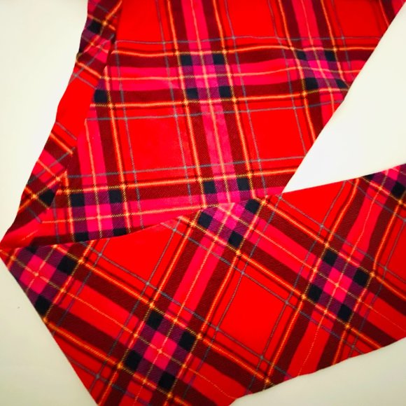 Wonder Nation Girls Leggings Red and Black Checkered Size 18(XXL) - Picture 3 of 3